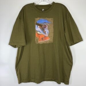 BRP Ski-Doo Helmut Green Short Sleeve Tshirt Size 2XL